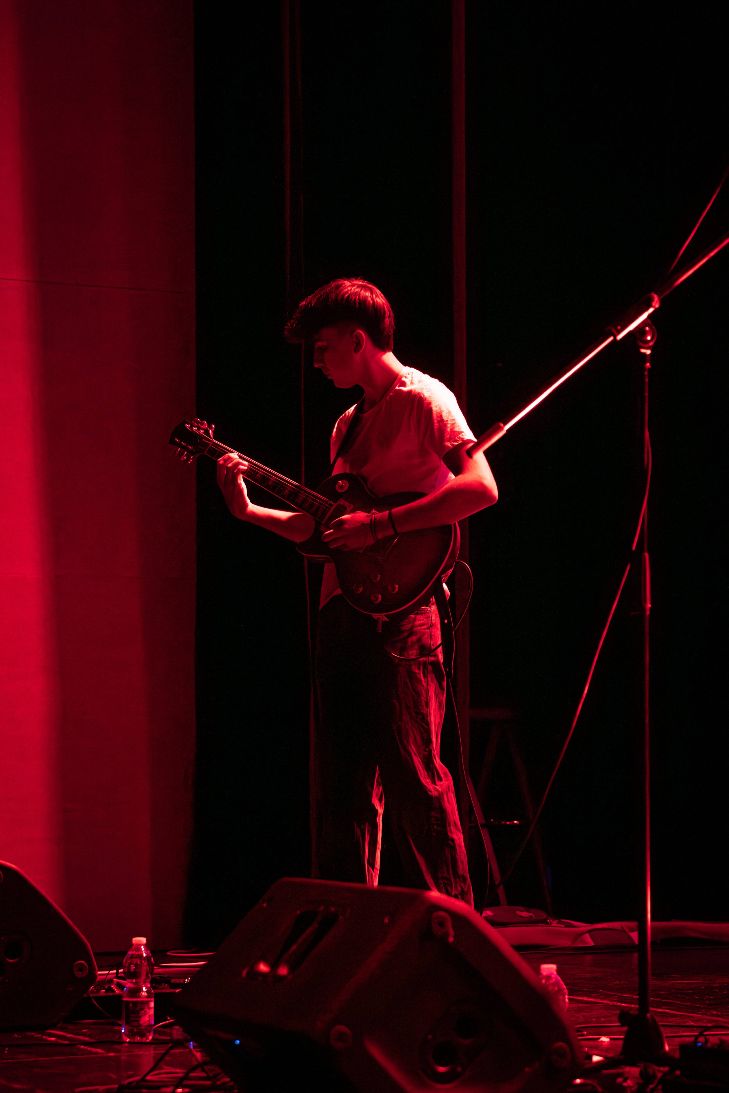 Hugo Collado from Soft Call alt rock band form Barcelona performing live